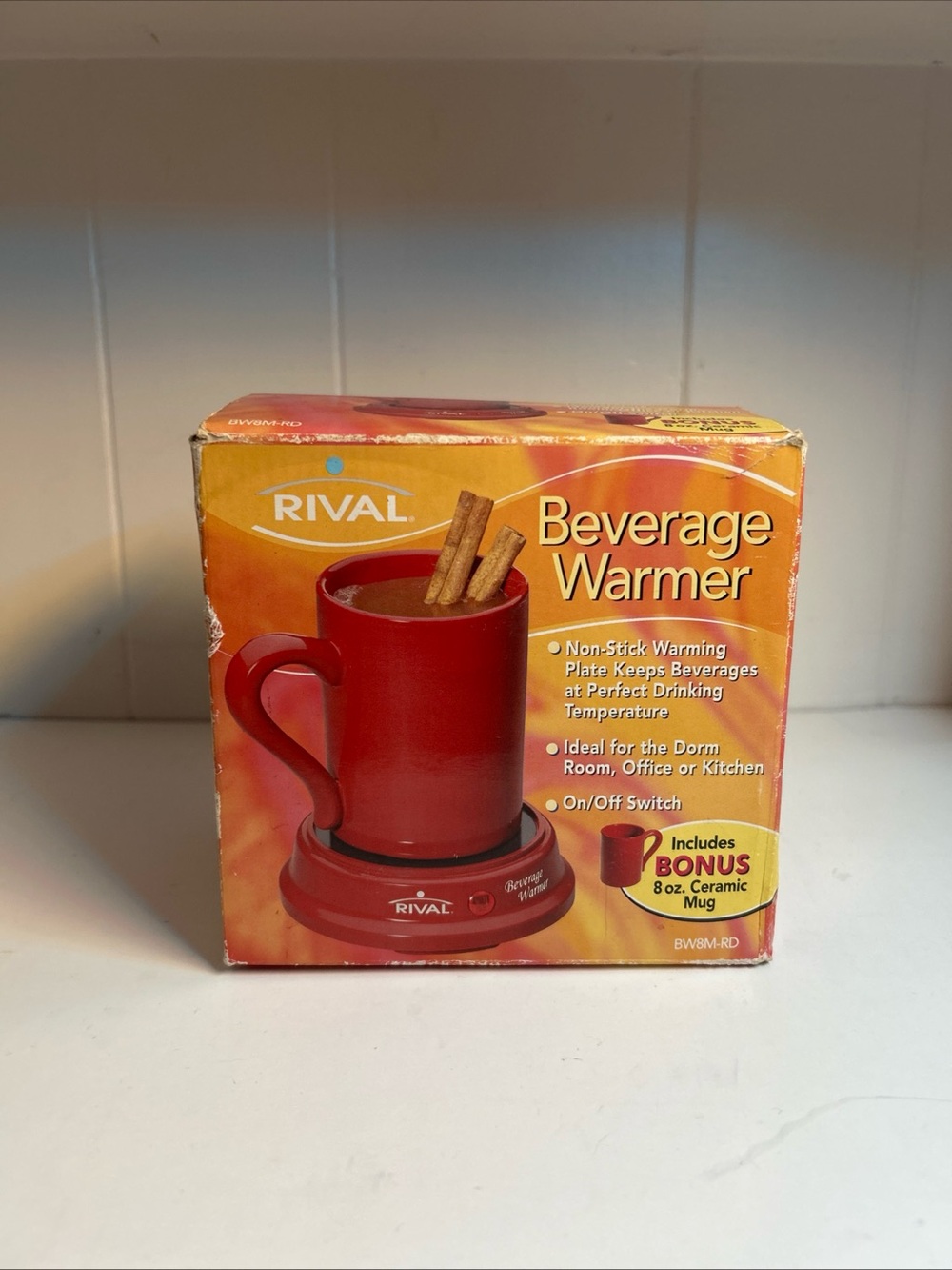 Rival Red Beverage Warmer with Bonus Ceramic Mug